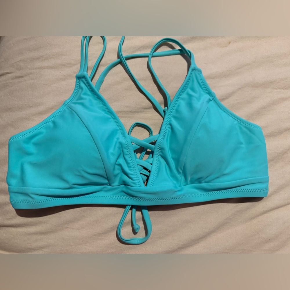Cupshe Blue Bikini Halter Top Swimwear